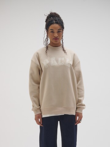 Pacemaker Sweatshirt 'Karim' i beige: framsida