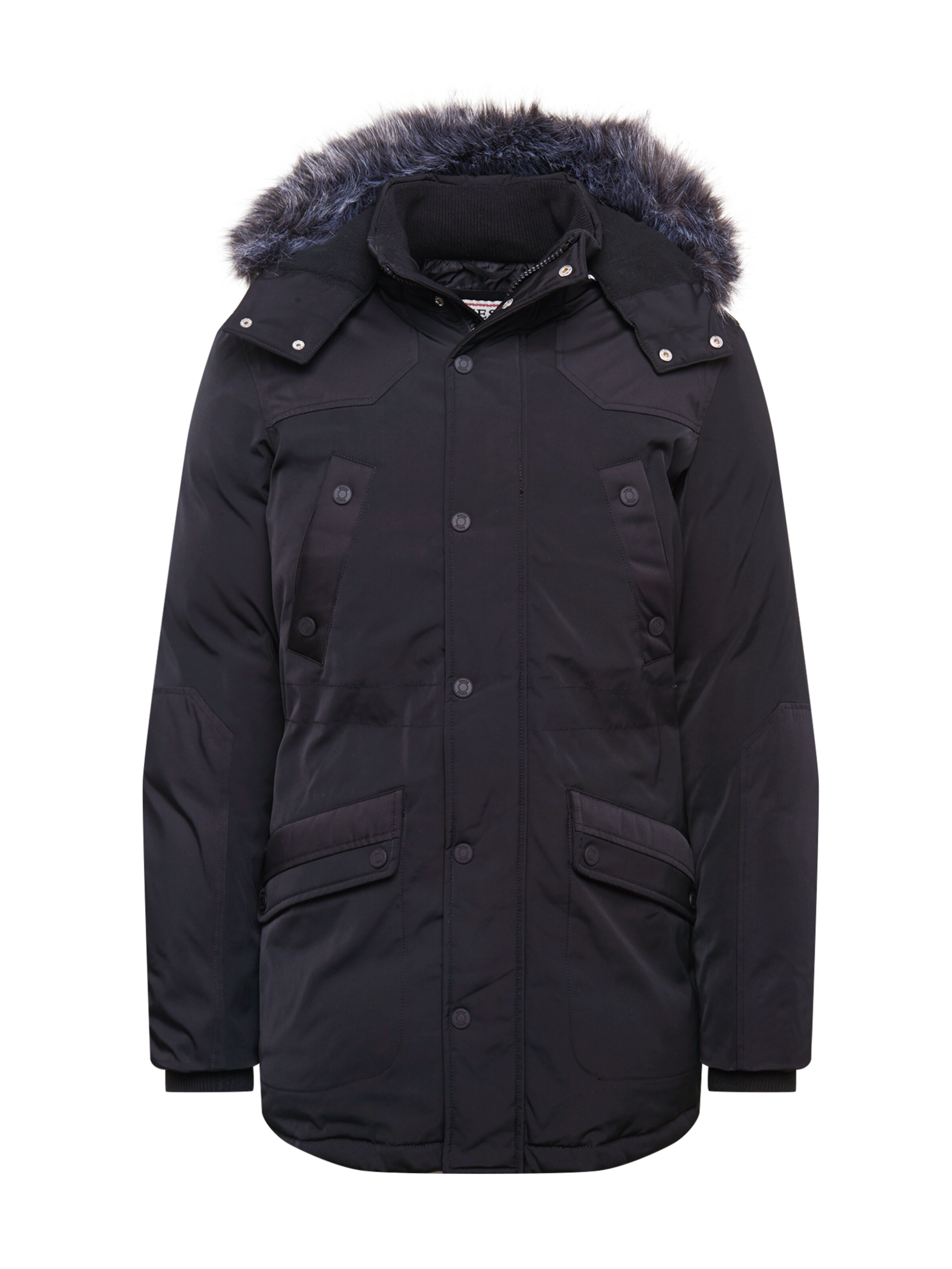 guess white winter jacket