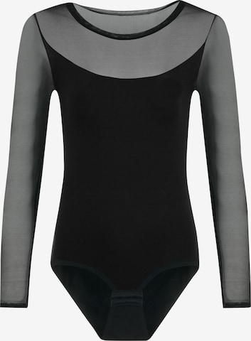 Evoni Blusenbody in Schwarz: Vorderseite