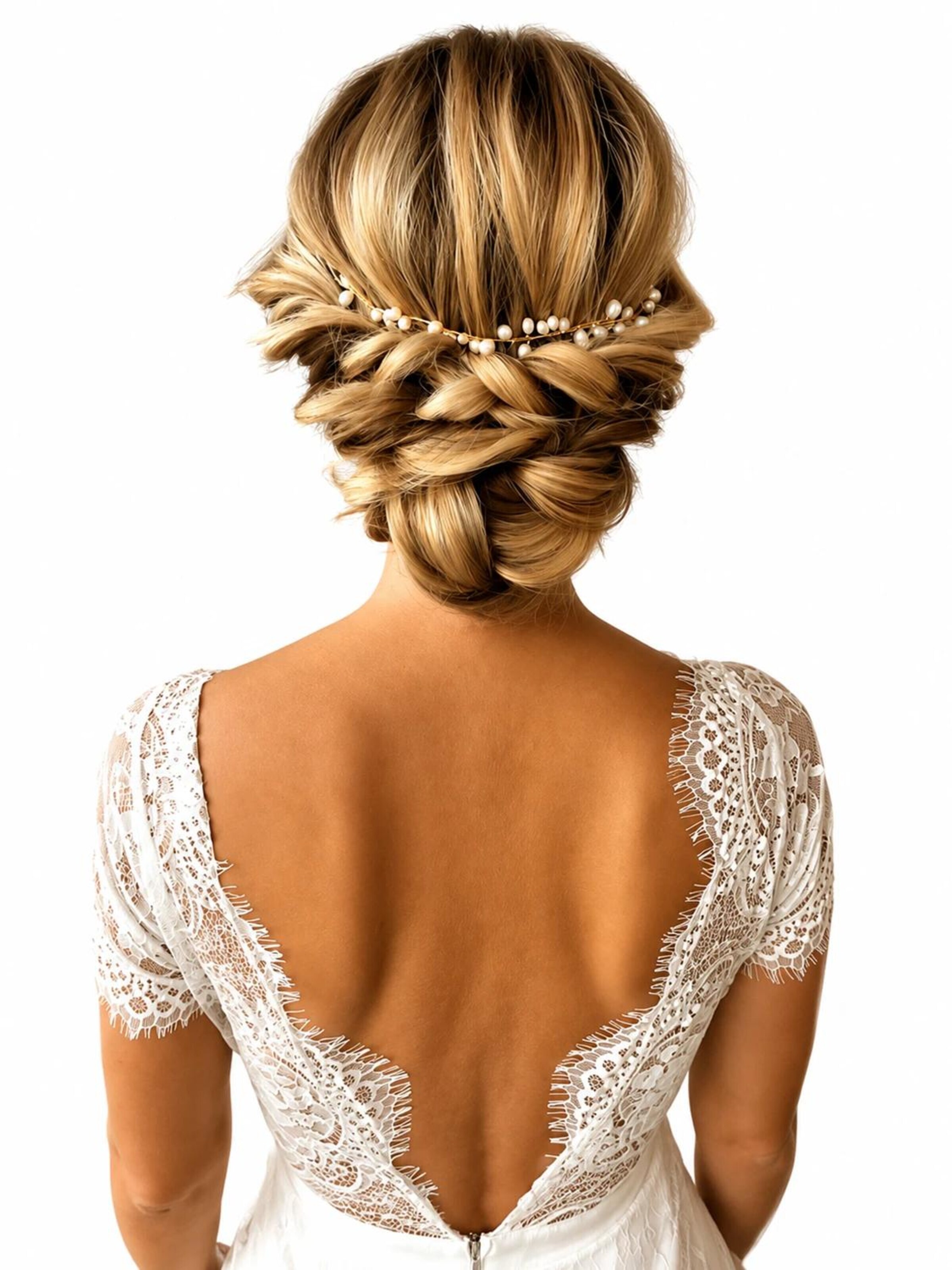 Ornamento per i capelli 'Dinja Hairvine Silver' di Sally Jane Bridal in argento