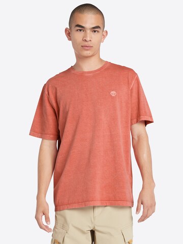 TIMBERLAND Shirt in Rood: voorkant