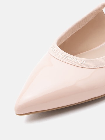 Karl Lagerfeld Балетки с ремешком в Бежевый