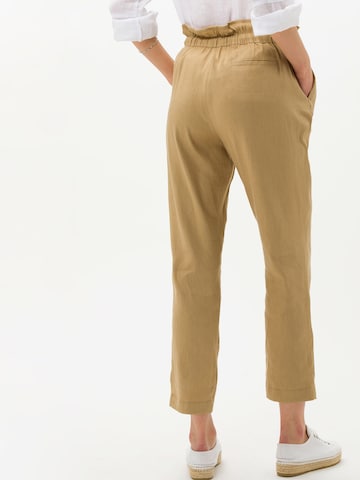 BRAX Regular Pleat-Front Pants in Beige