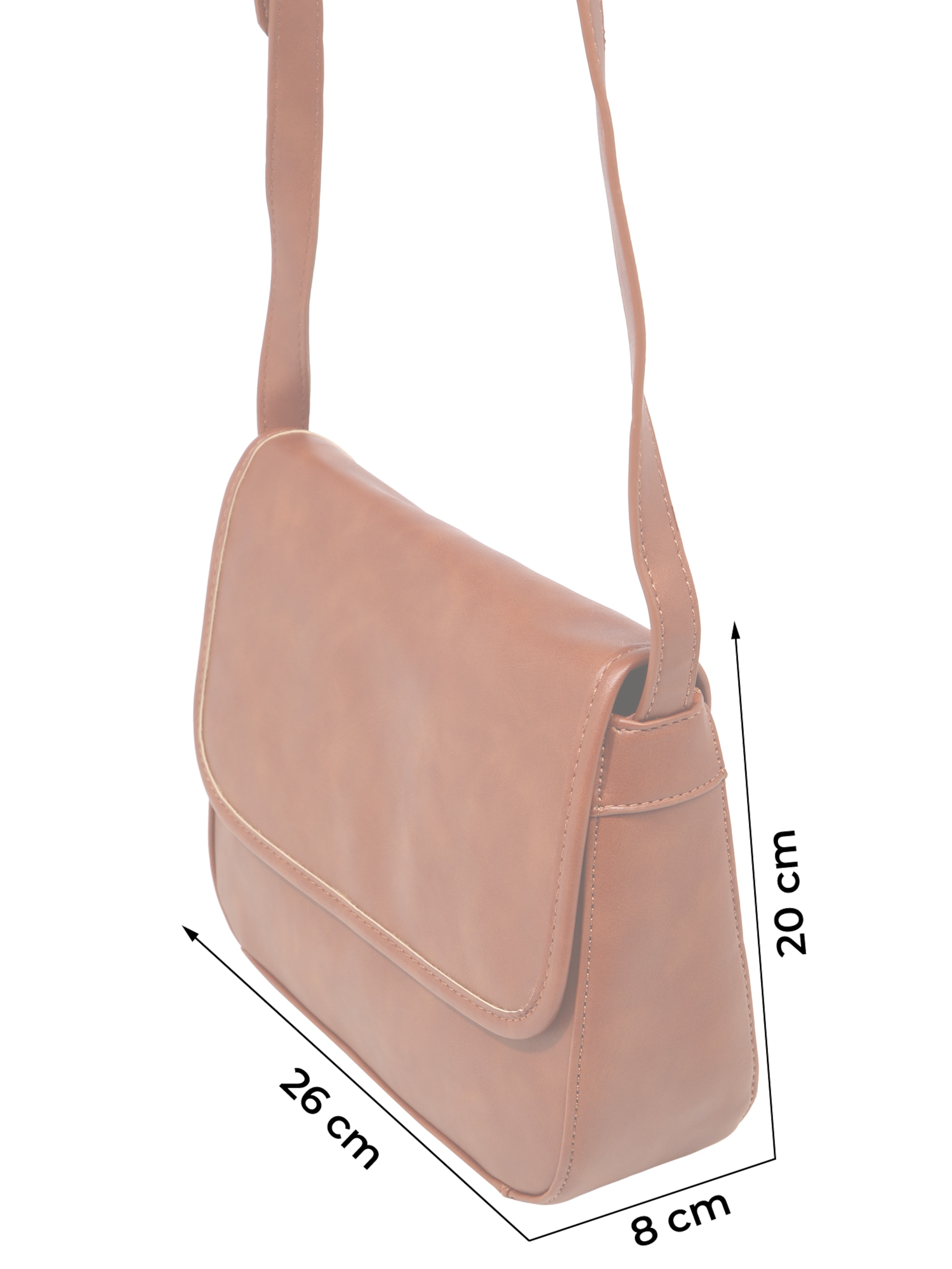 ABOUT YOU Taška cez rameno 'Charlotta' - Hnedá