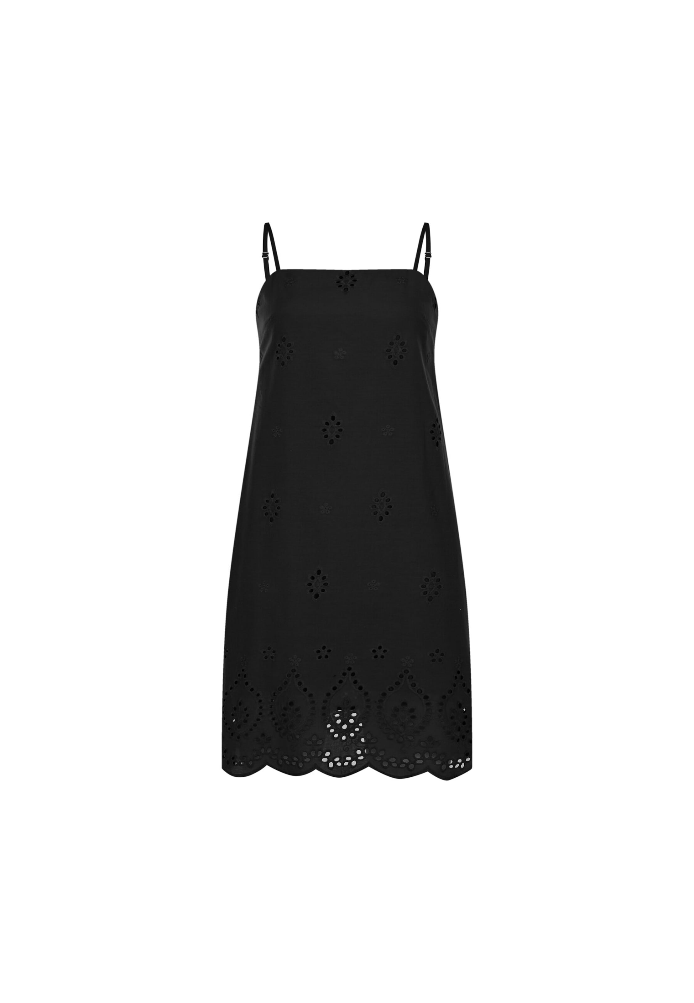 FRESHLIONS Sommerkleid 'Ella' in Schwarz: Vorderseite