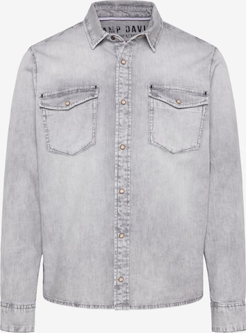 CAMP DAVID Regular fit Button Up Shirt in Grey: front