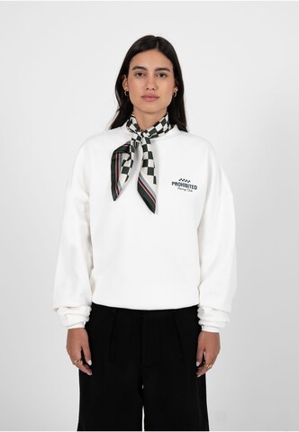 Prohibited Sweatshirt 'In A Rush' in Wit
