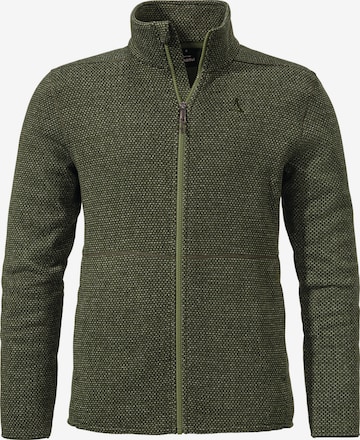 Schöffel Athletic Fleece Jacket 'Aurora' in Green: front