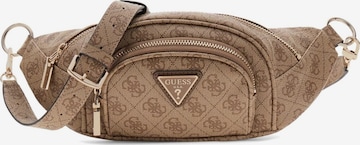 Borsa a spalla 'Latona Belt Bag' di GUESS in marrone: frontale