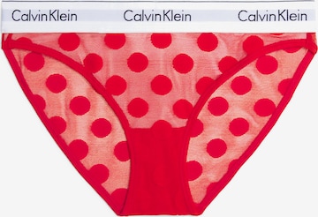 Slip Calvin Klein Underwear en rouge : devant