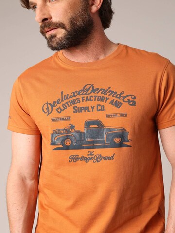 T-Shirt 'Truck' Deeluxe en orange