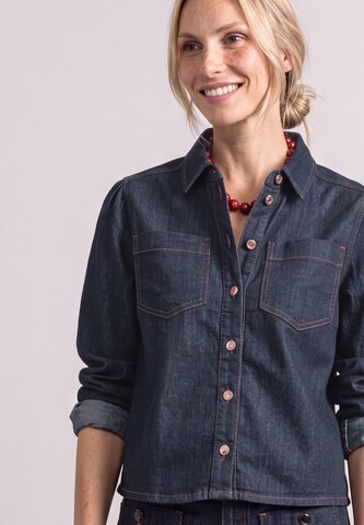 STREET ONE Blouse in Blue: front