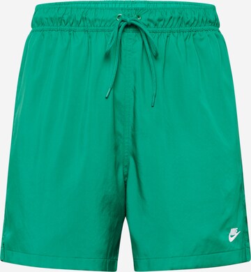 Nike Sportswear Hlače 'CLUB' | zelena barva: sprednja stran