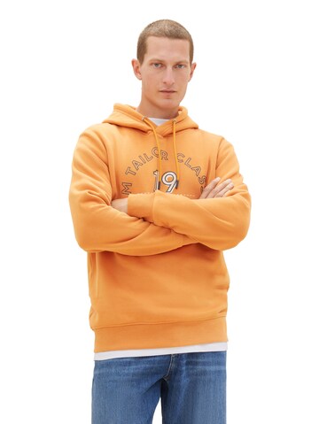 Sweat-shirt TOM TAILOR en orange : devant