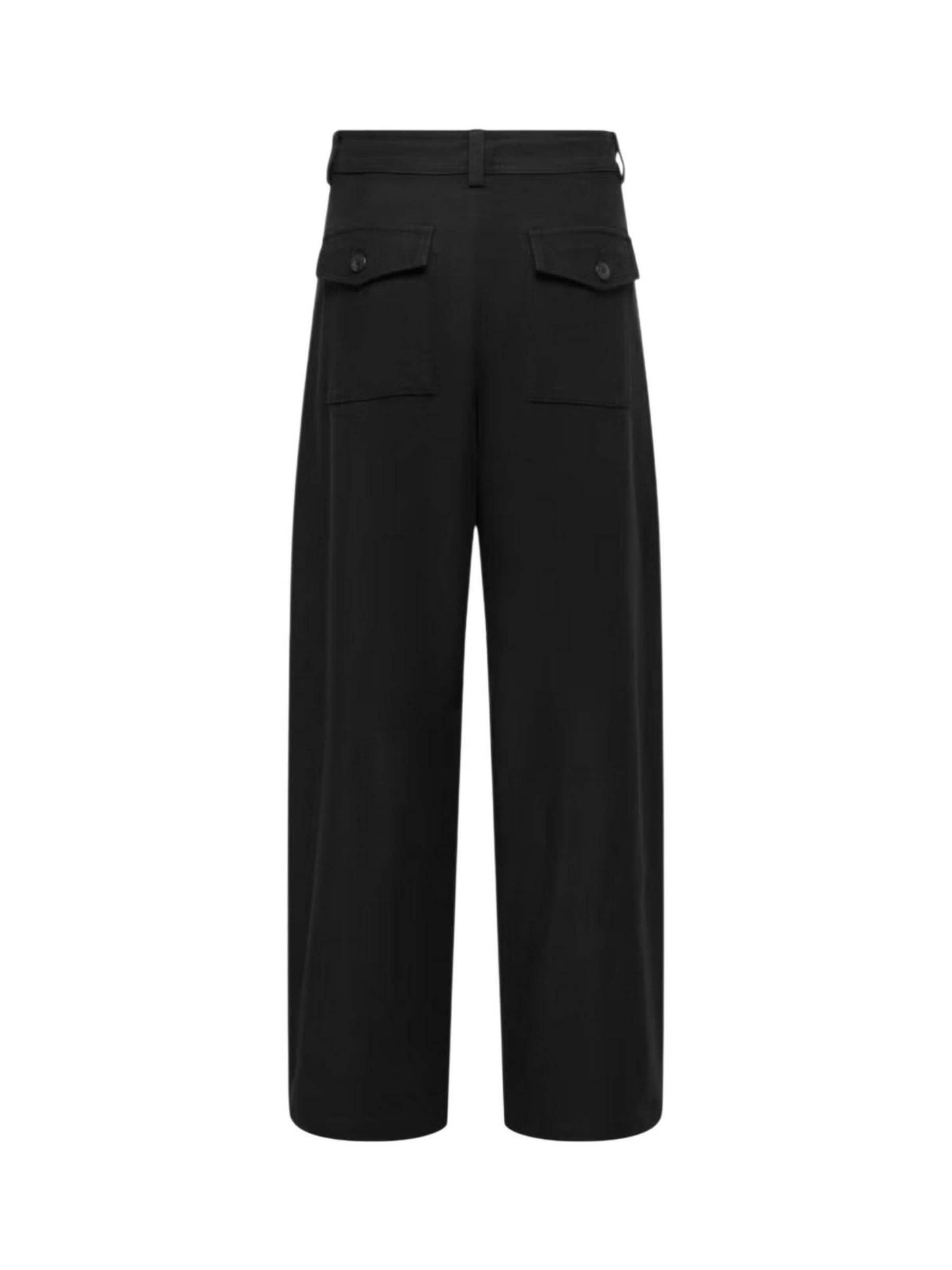 Barrel Pantaloni 'ONLCLAIR MW BARREL PANT PNT NOOS 15371522' di ONLY in nero