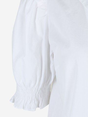 Pieces Tall Bluzka 'Salma' w kolorze biały