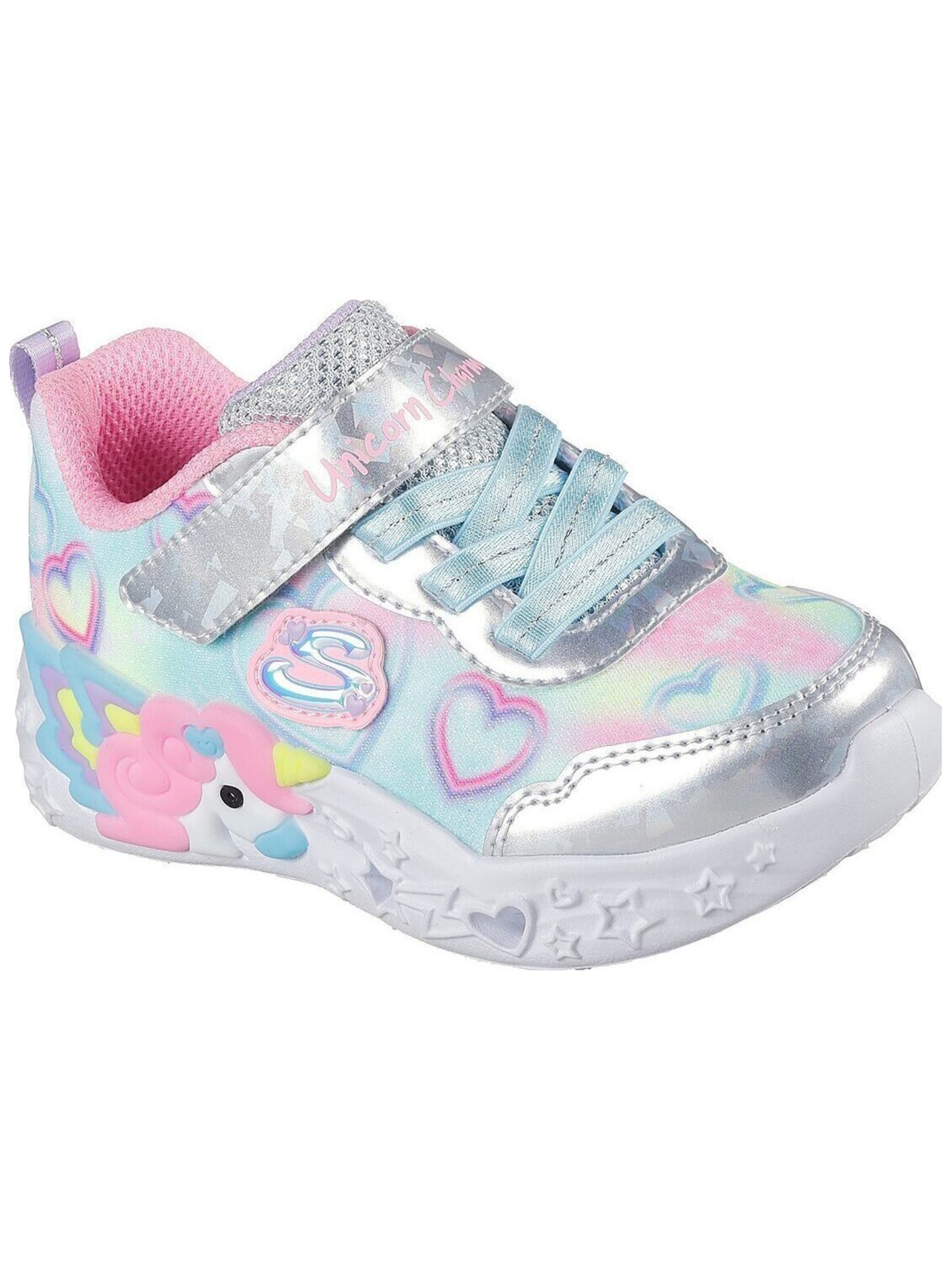 SKECHERS Sportschuh 'Skechers S Lights-unicorn Charmer-lil'‌‌‌‌‌‌‌ in Mischfarben: Vorderseite