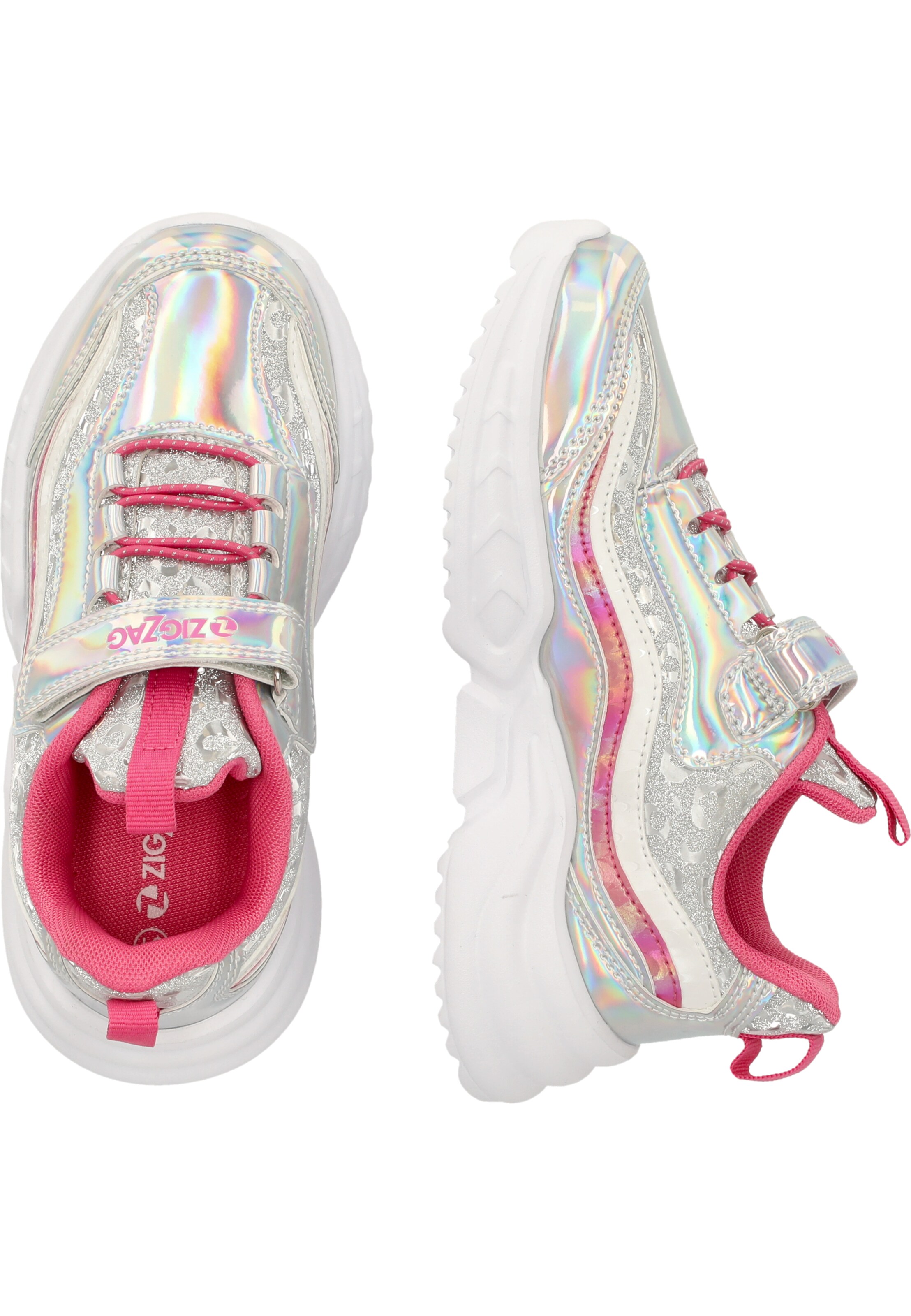 ZigZag Sneaker 'Lassis' in Silber