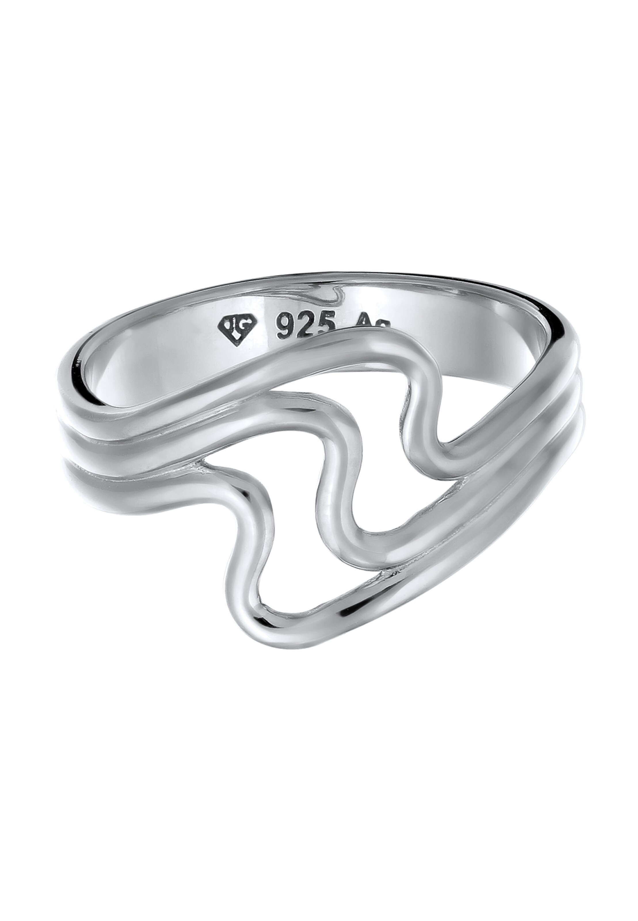 ELLI Ring 'Welle' in Silber