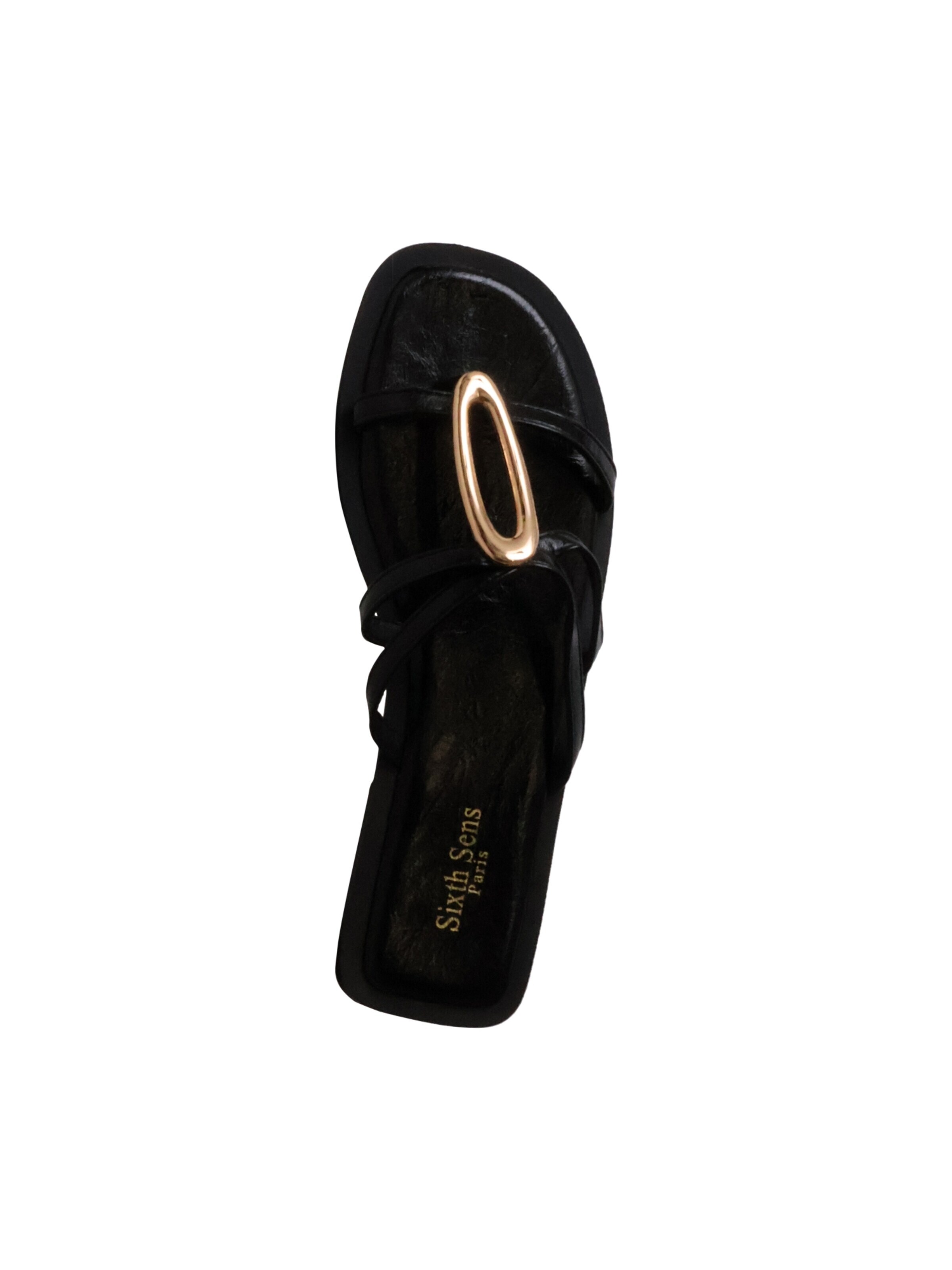 Sixth Sense - Sandalias 'Flache Slipper-Sandalen „Paris“' en negro
