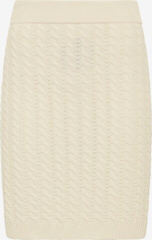 faina Rok in Beige: voorkant