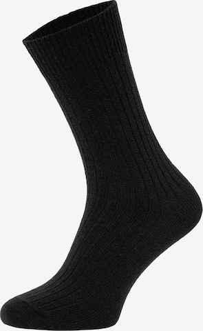 HomeOfSocks Socken 'HOS72' in Schwarz: Vorderseite