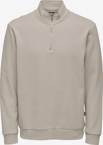 Only & Sons Свитшот 'ONSCERES' в Бежевый: спереди