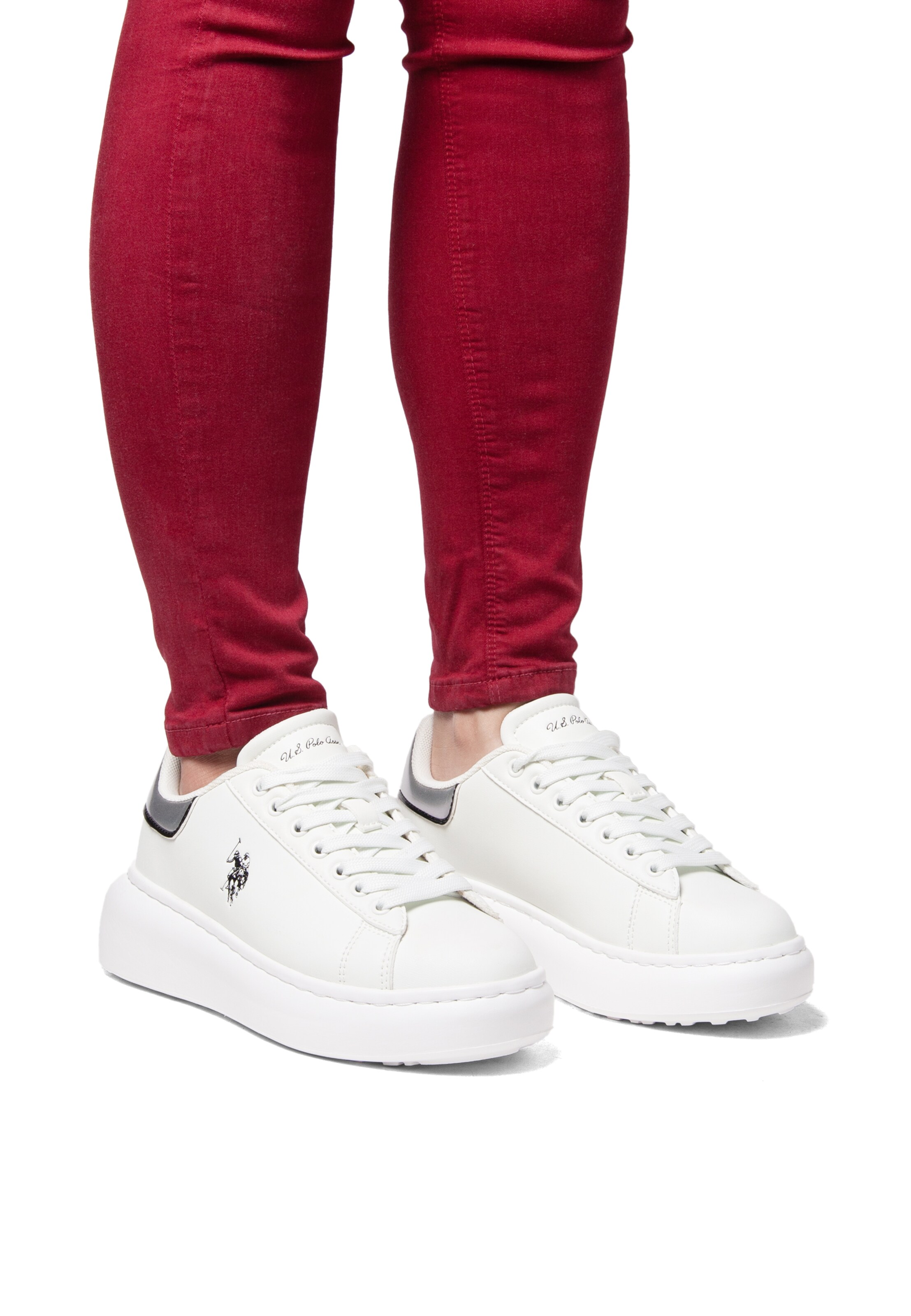 Sneaker bassa 'Meghan001' di U.S. POLO ASSN. in bianco