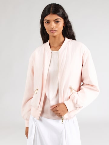 NÜMPH Přechodná bunda 'ELLANORA' – pink: přední strana
