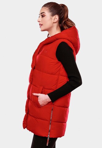 NAVAHOO Bodywarmer 'Madilynaa' in Rood