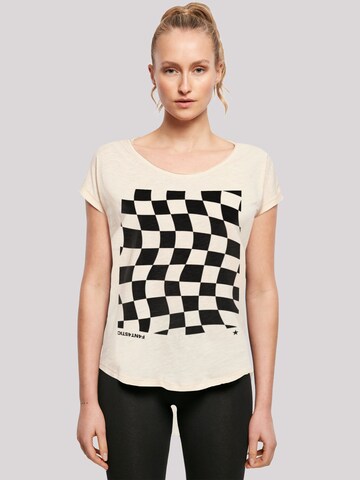 T-shirt F4NT4STIC en beige : devant