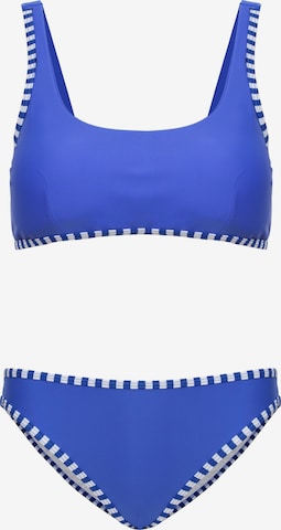 La V Bikini 'Bikini Mallorca' in Blauw: voorkant
