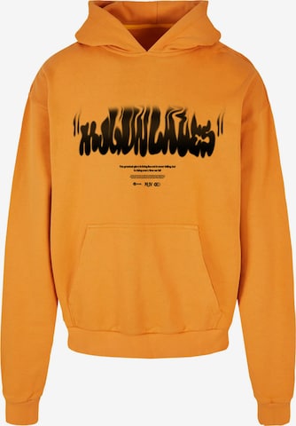 MJ Gonzales Sweatshirt 'Rising' in Orange: front