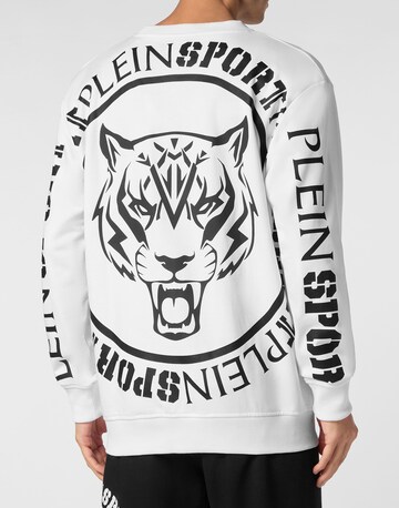 Plein Sport - Sudadera 'Carbon Tiger' en blanco: frente
