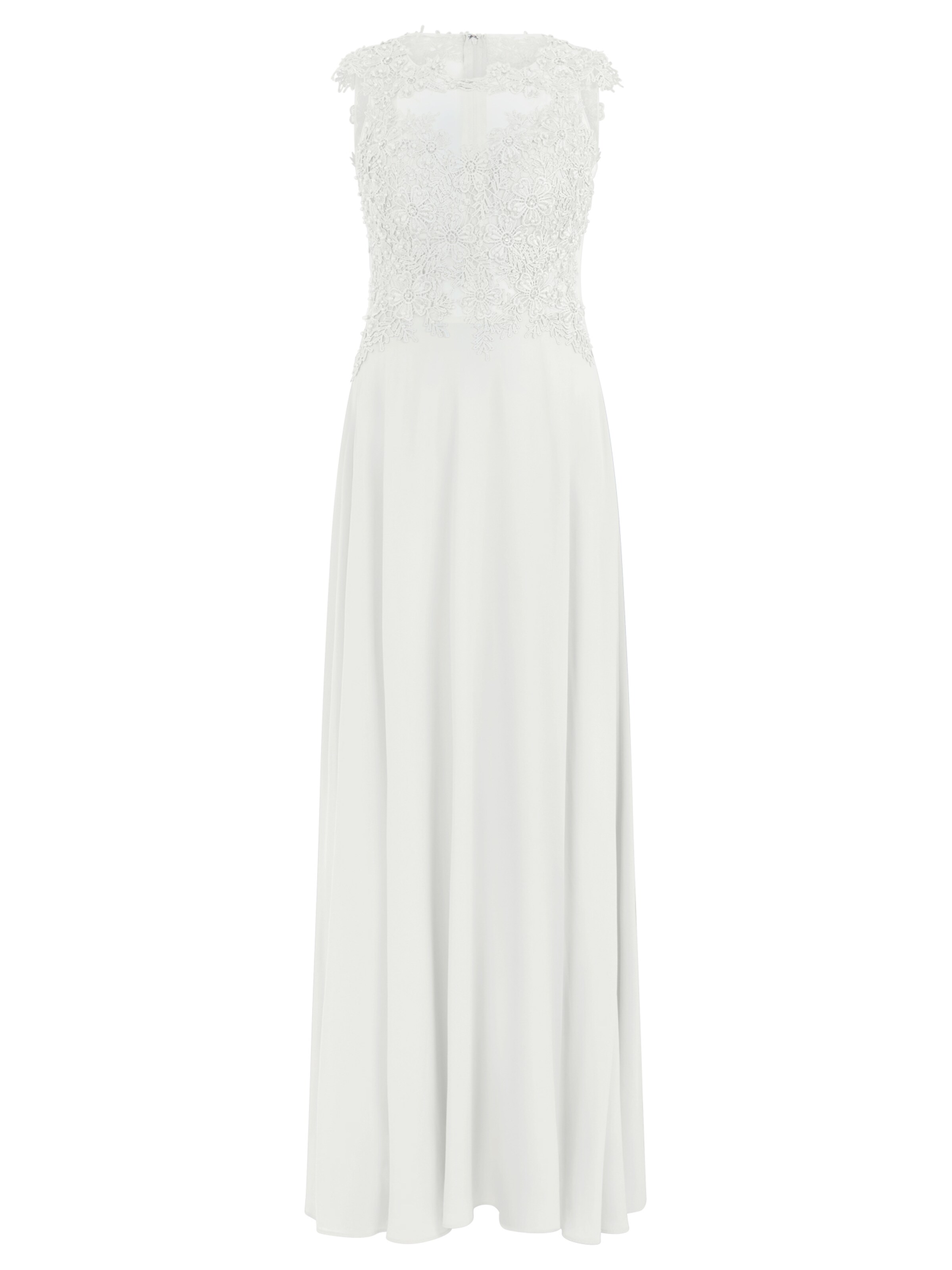 APART Evening Dress in Beige: front