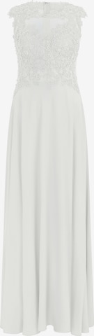 APART Evening Dress in Beige: front