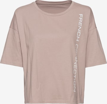 T-shirt French Connection LM en beige : devant