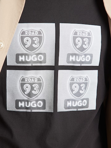 HUGO Tričko 'Draxon' – černá