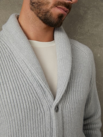 ABOUT YOU x Kevin Trapp Knit Cardigan 'Moritz' in Grey