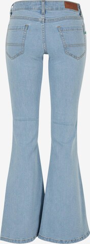 Urban Classics Flared Jeans in Blue