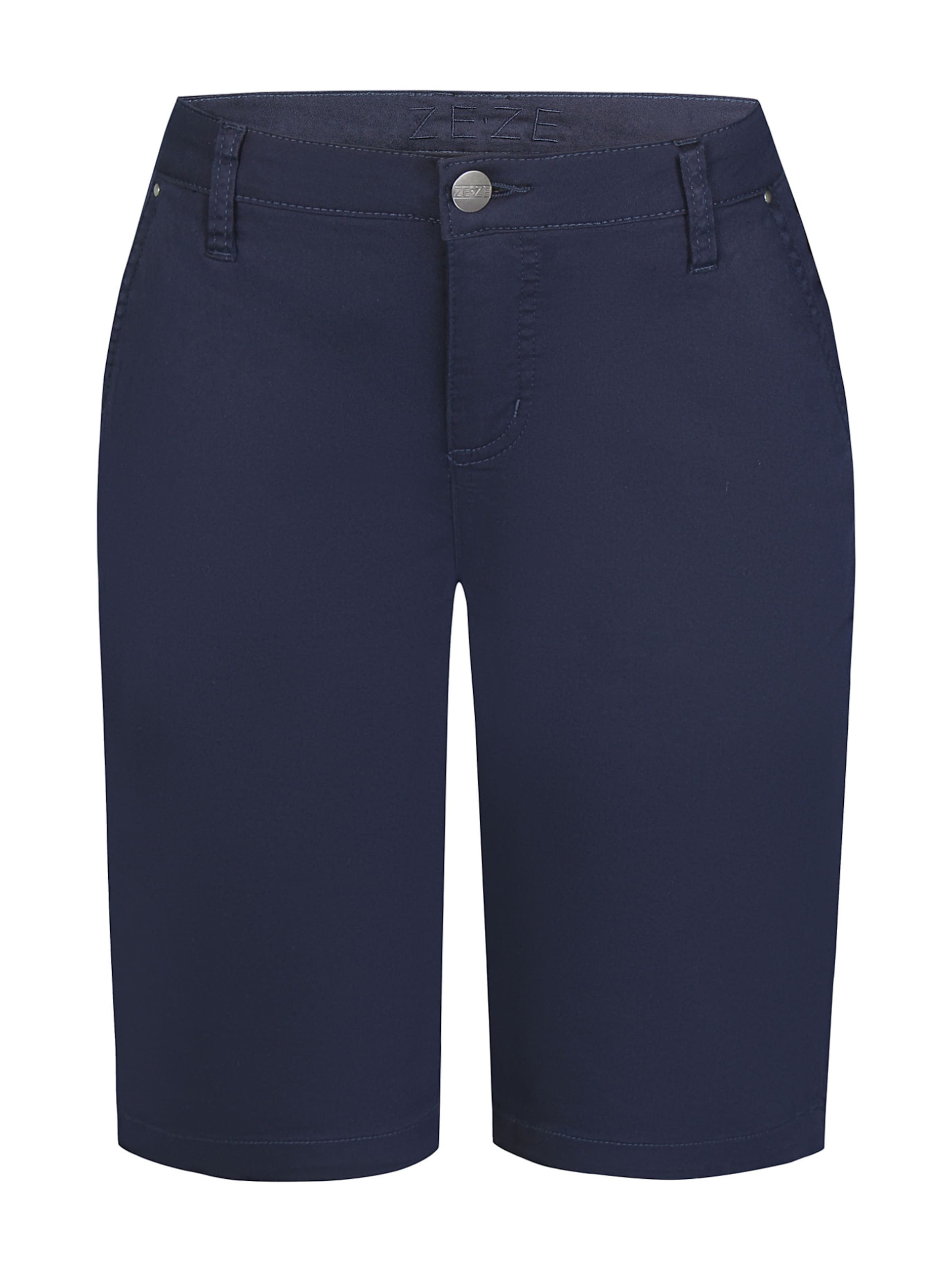 Coupe slim Pantalon 'Sanne 347' ze-ze en bleu : devant