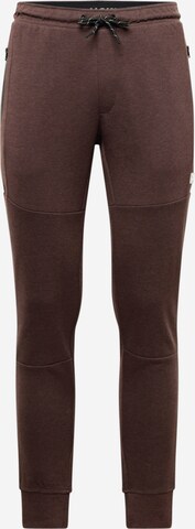 Pantalon 'Will' JACK & JONES en marron : devant