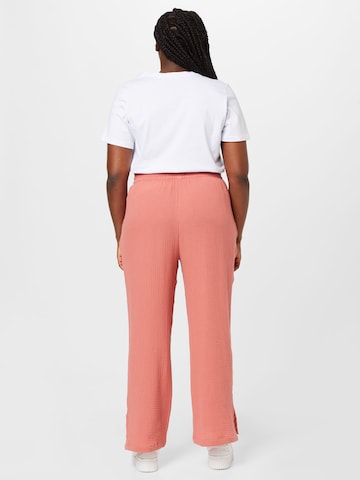 ONLY Carmakoma Flared Trousers 'Cartheis' in Pink