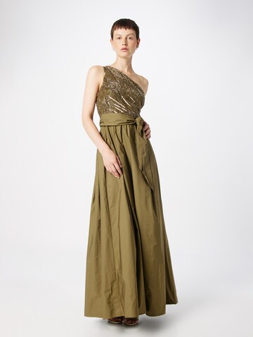 Lauren Ralph Lauren Suknia wieczorowa 'ZADORMIN' w kolorze zielony: przód