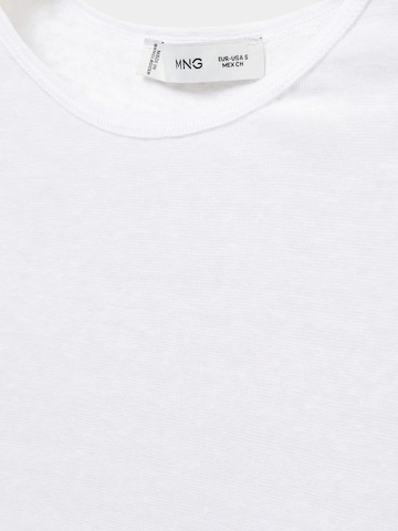 MANGO Тениска 'LINT' в бяло