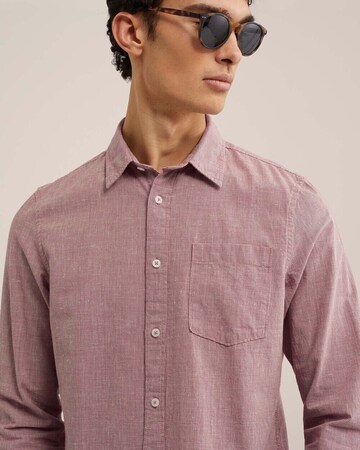WE Fashion Regular fit Button Up Shirt in Red