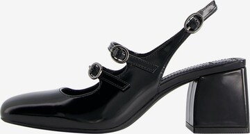 Bershka Slingpumps in Schwarz: predná strana