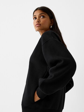 Bershka Sweatshirt i sort