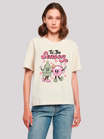 F4NT4STIC Shirt 'Tis The Season' in Beige: front