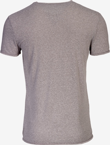 TREVOR'S V-Kragen T-Shirt in Grau